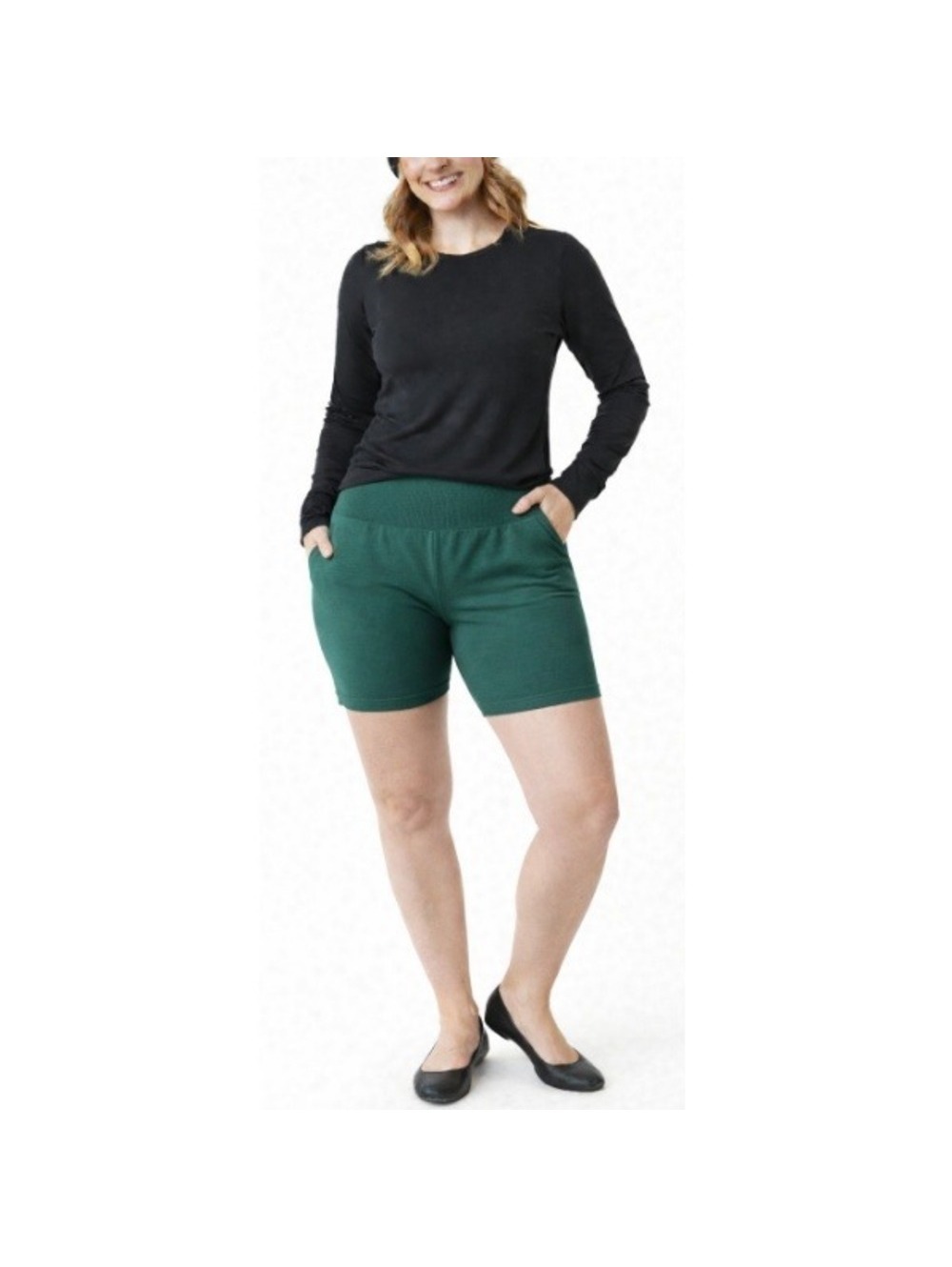 TNA by Aritzia Women's Green Atmosphere Seamless High Rise Biker Shorts Size L